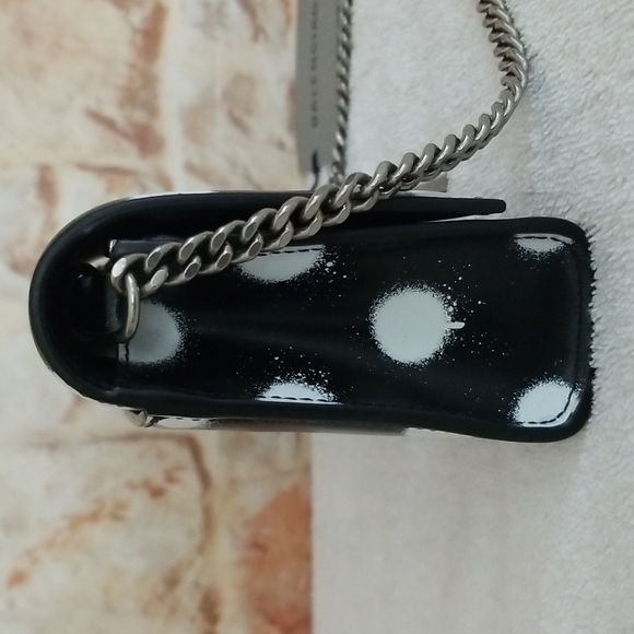 New BALENCIAGA  Hourglass Polka Dot Wallet With Chain Bag - Picture 5 of 15
